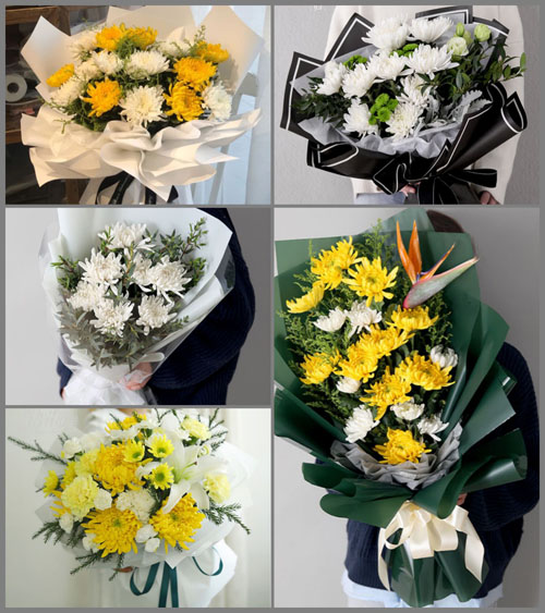 山东青岛平度市蓼兰镇葛前村白事花束代送